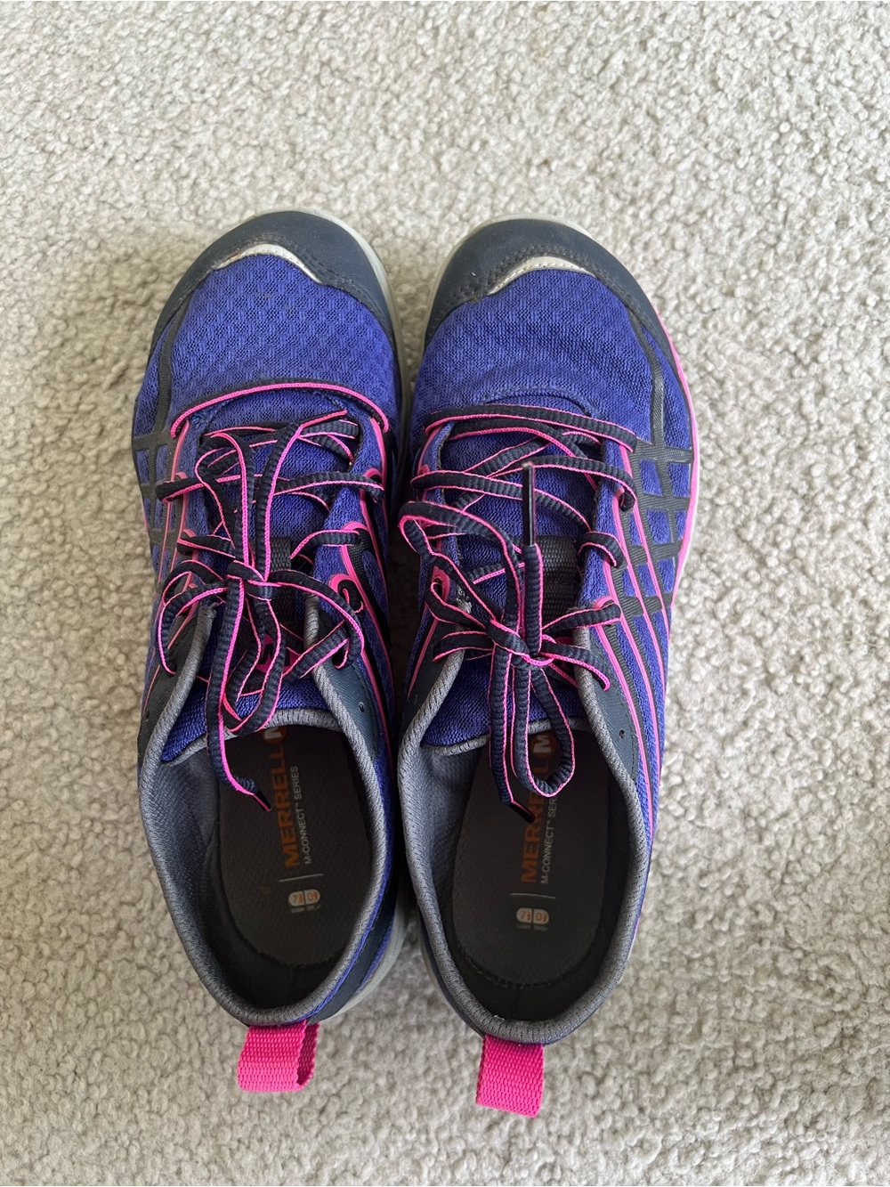 Merrell Women’s Purple Trail Sneaker with Pink Trim